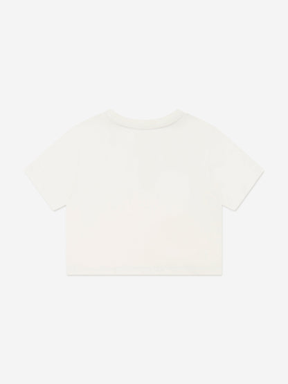 Ralph Lauren 女童白色 Big Pony 徽标 T 恤