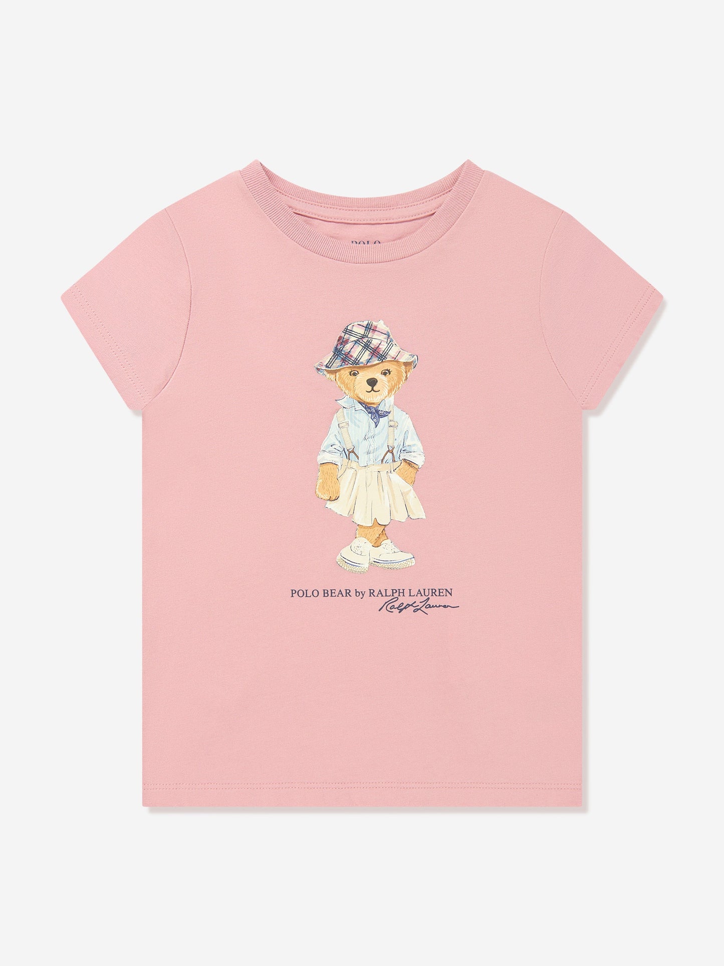Ralph Lauren 女童粉色小熊 T 恤