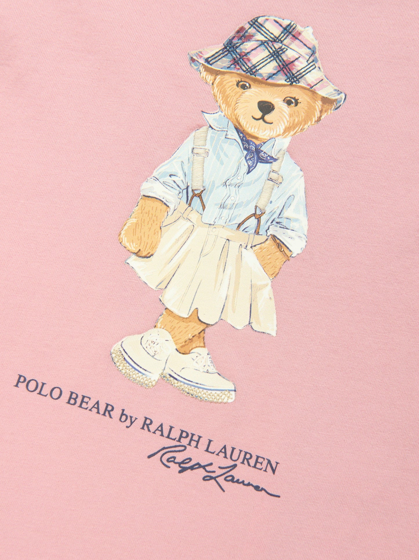 Ralph Lauren 女童粉色小熊 T 恤