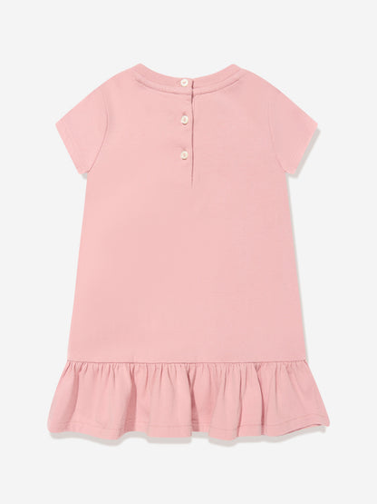 Ralph Lauren 女童粉色小熊针织连衣裙