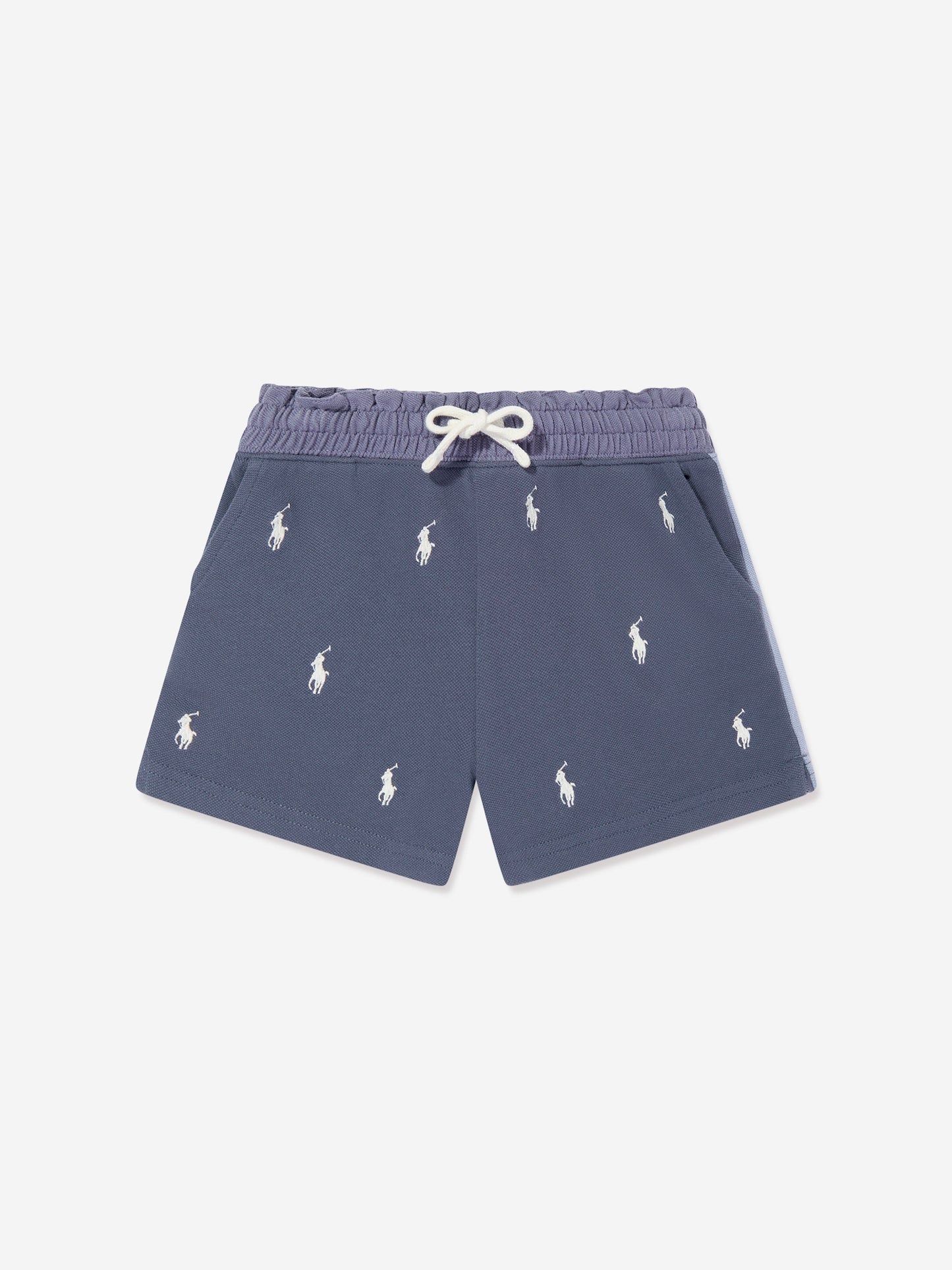 Ralph Lauren 女童蓝色徽标短裤
