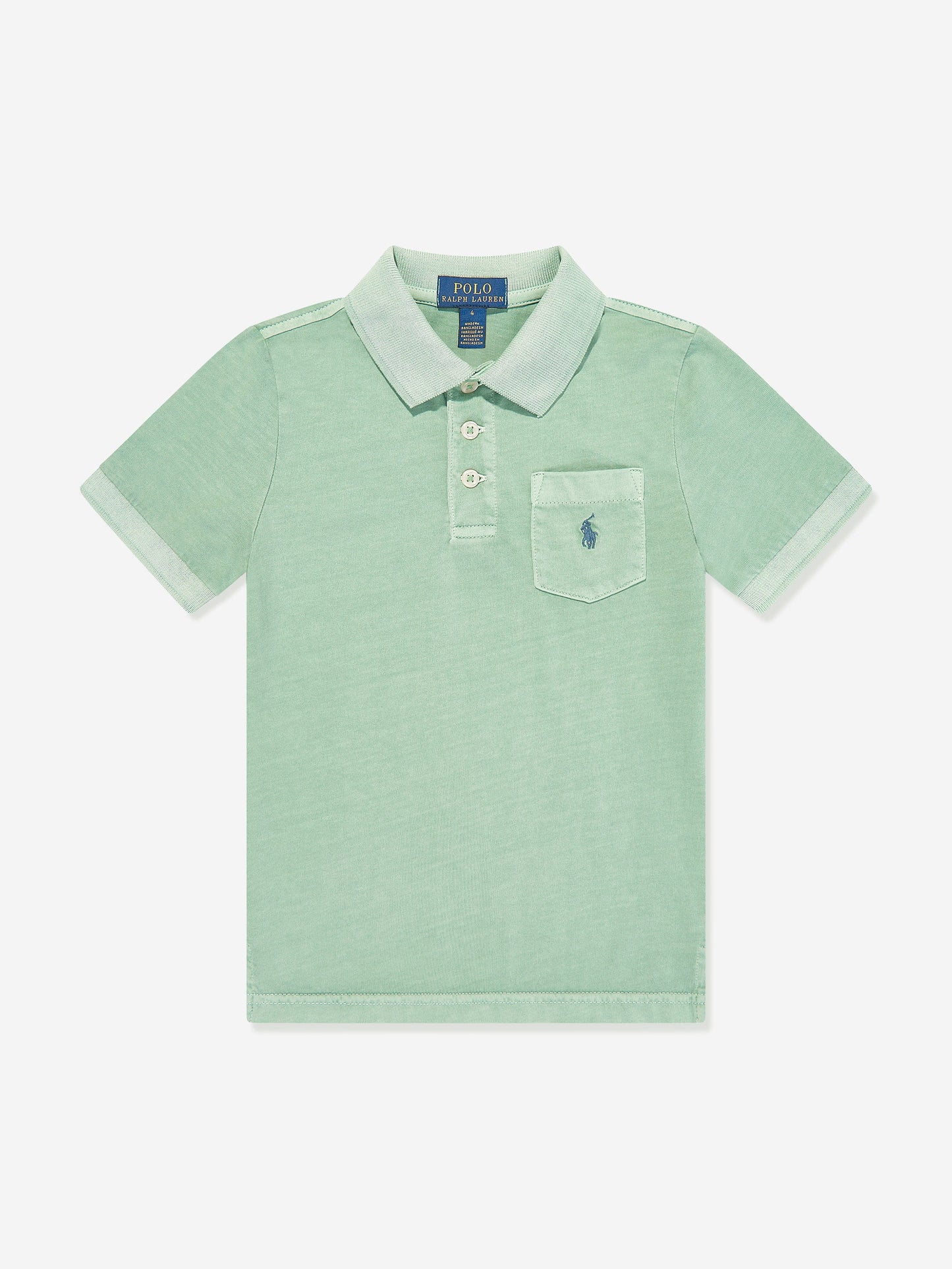 Ralph Lauren 男童绿色徽标 Polo 衫