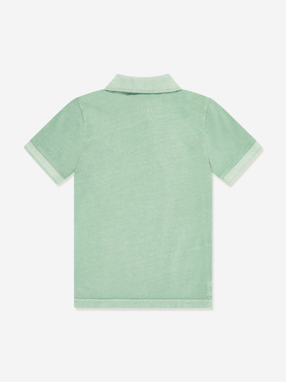 Ralph Lauren 男童绿色徽标 Polo 衫
