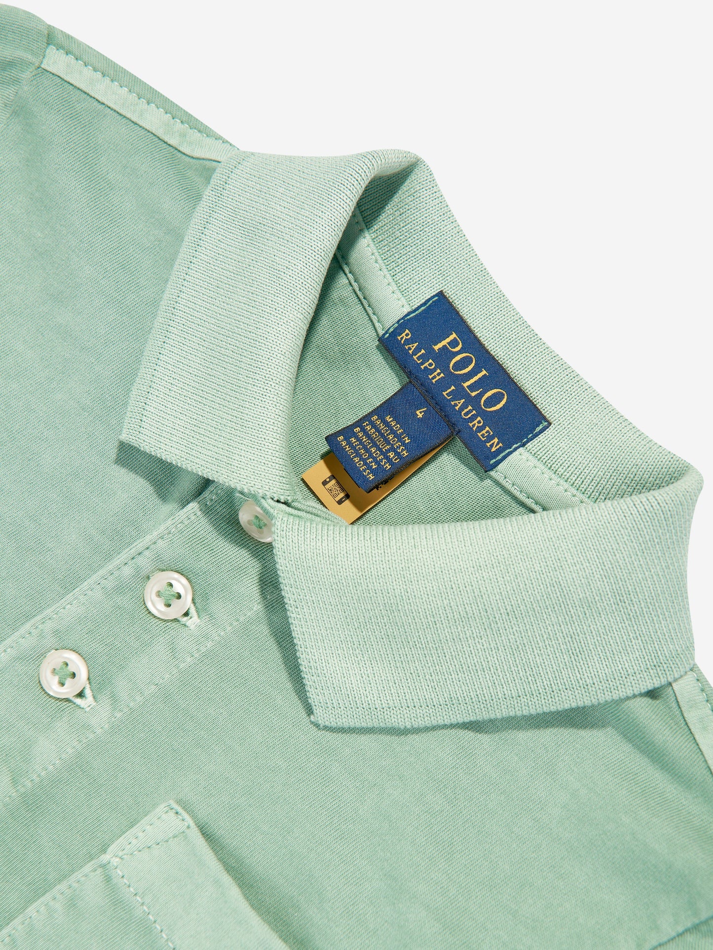 Ralph Lauren 男童绿色徽标 Polo 衫