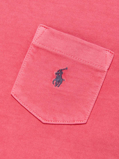 Ralph Lauren 男童粉色徽标口袋 T 恤
