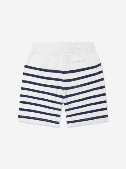 Ralph Lauren 男童白色条纹短裤