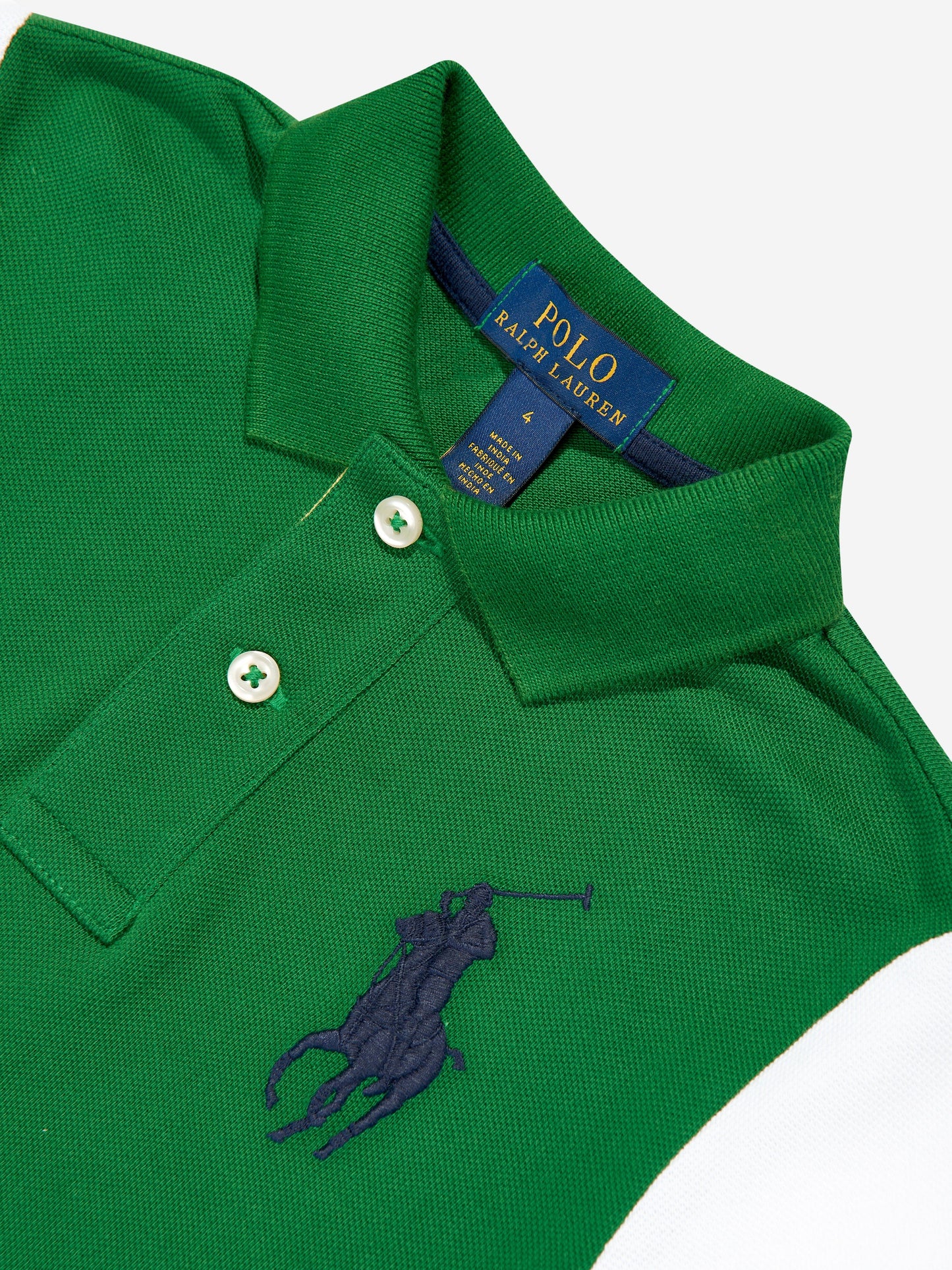 Ralph Lauren 男孩绿色 Polo 衫