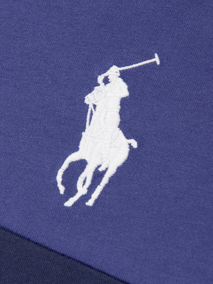 Ralph Lauren 男童海军蓝徽标条纹 T 恤