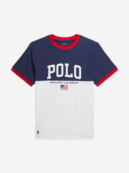 Ralph Lauren 男童白色 Polo T 恤