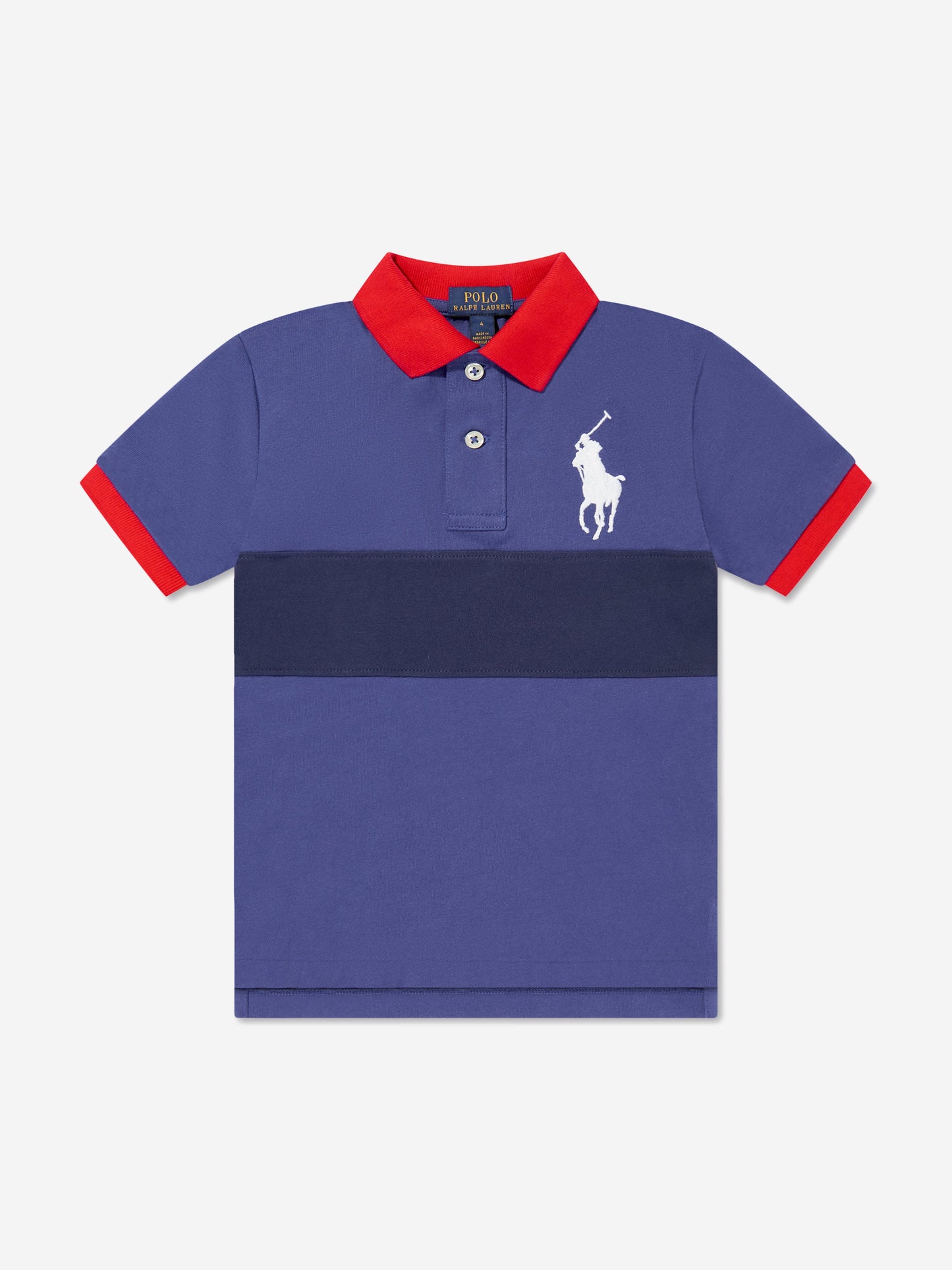 Ralph Lauren 男童海军蓝徽标 Polo 衫