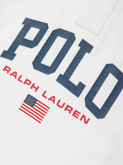 Ralph Lauren 男童白色国旗 Polo 衫