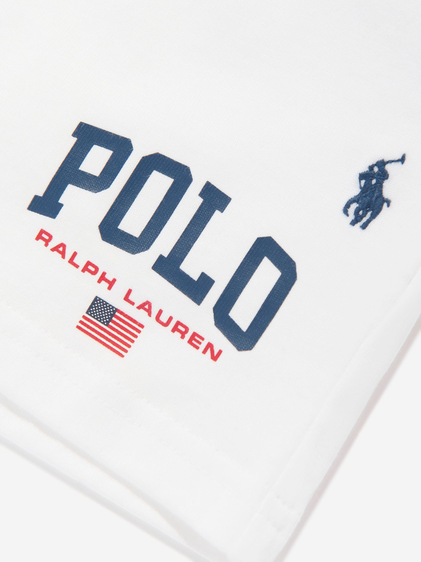 Ralph Lauren 男童白色 Polo 短裤