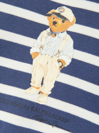Ralph Lauren 男婴条纹熊运动衫（海军蓝）