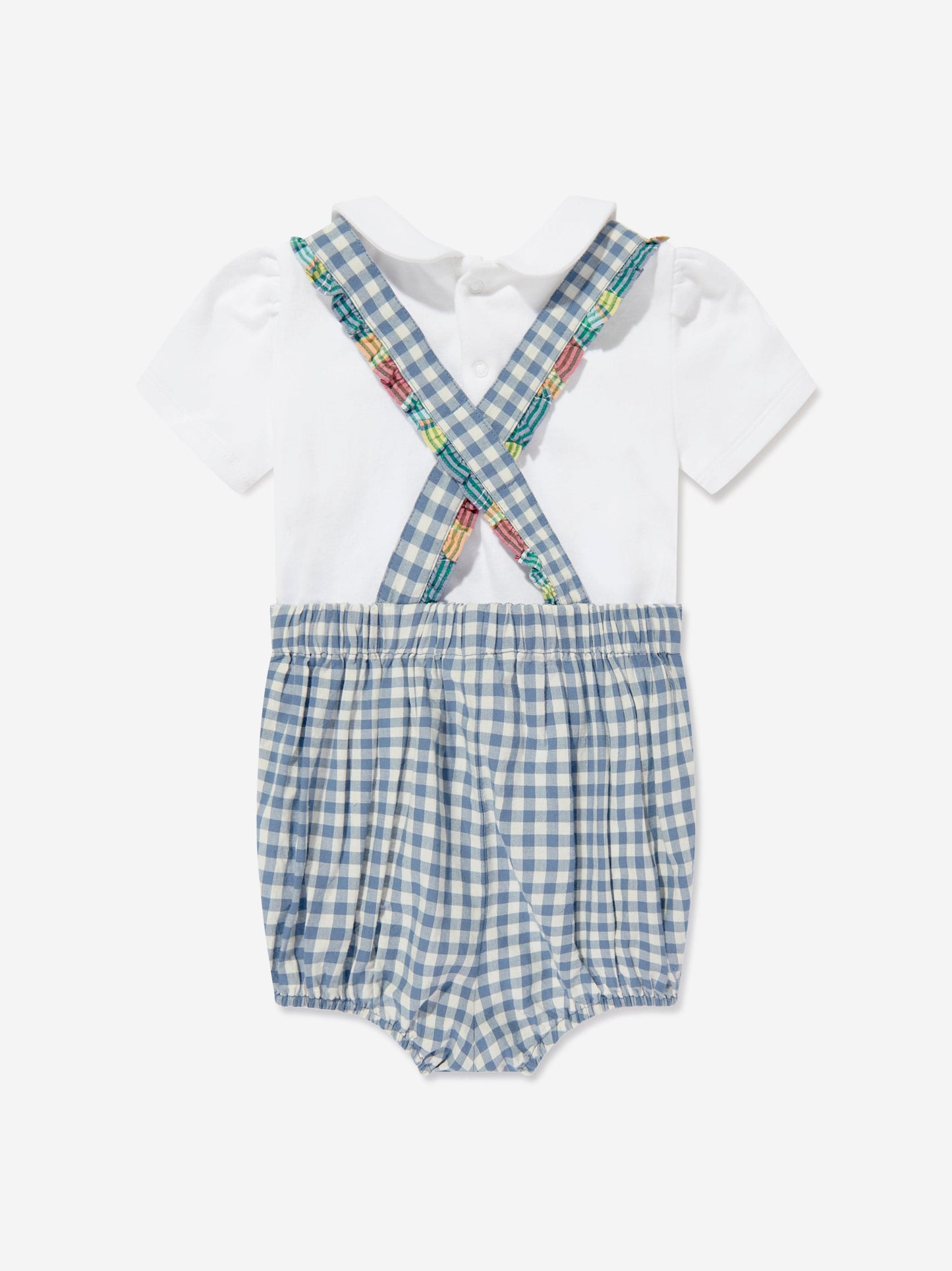 Ralph Lauren 女婴泡泡背带裤套装（蓝色）