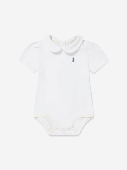 Ralph Lauren 女婴泡泡背带裤套装（蓝色）