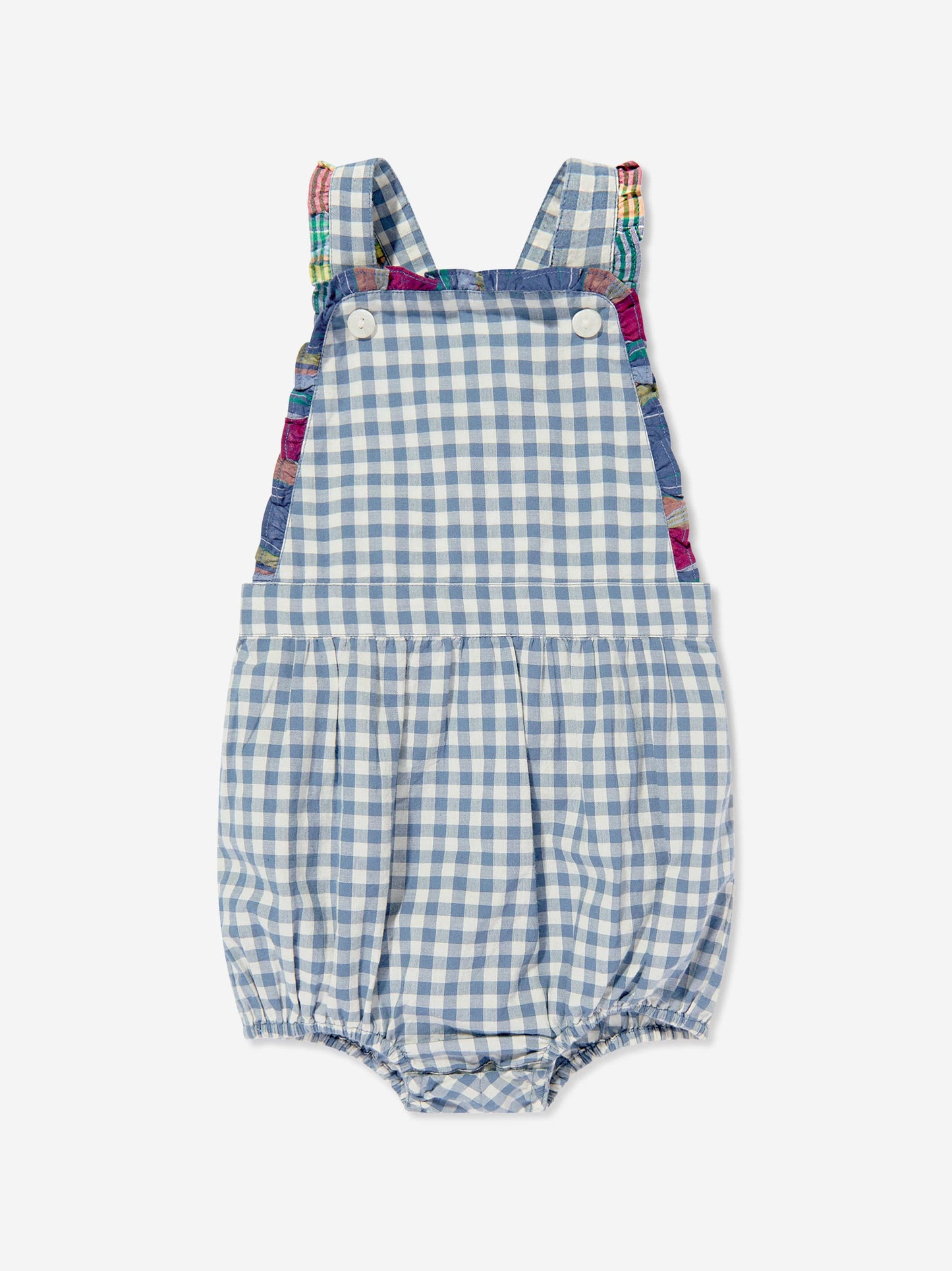 Ralph Lauren 女婴泡泡背带裤套装（蓝色）