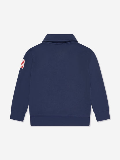 Ralph Lauren 男童半拉链美国运动衫（海军蓝）