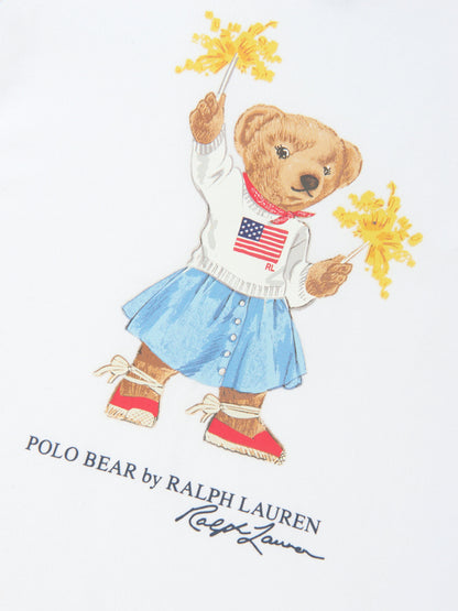Ralph Lauren 女童白色 Sparkle Bear T 恤