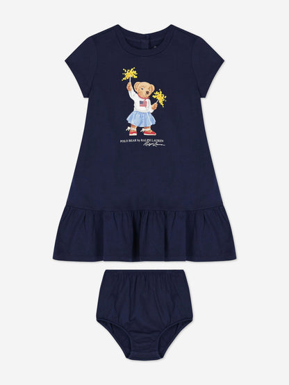 Ralph Lauren 女婴紧身裤套装（海军蓝）
