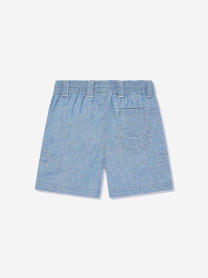 Ralph Lauren 男童蓝色 Chambray 橄榄球短裤