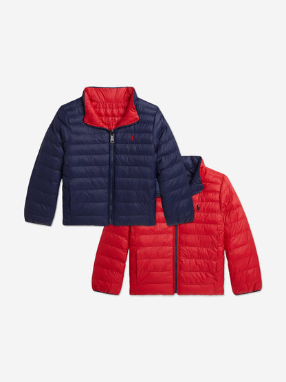 Ralph Lauren Boys Newport 双面羽绒夹克（海军蓝）