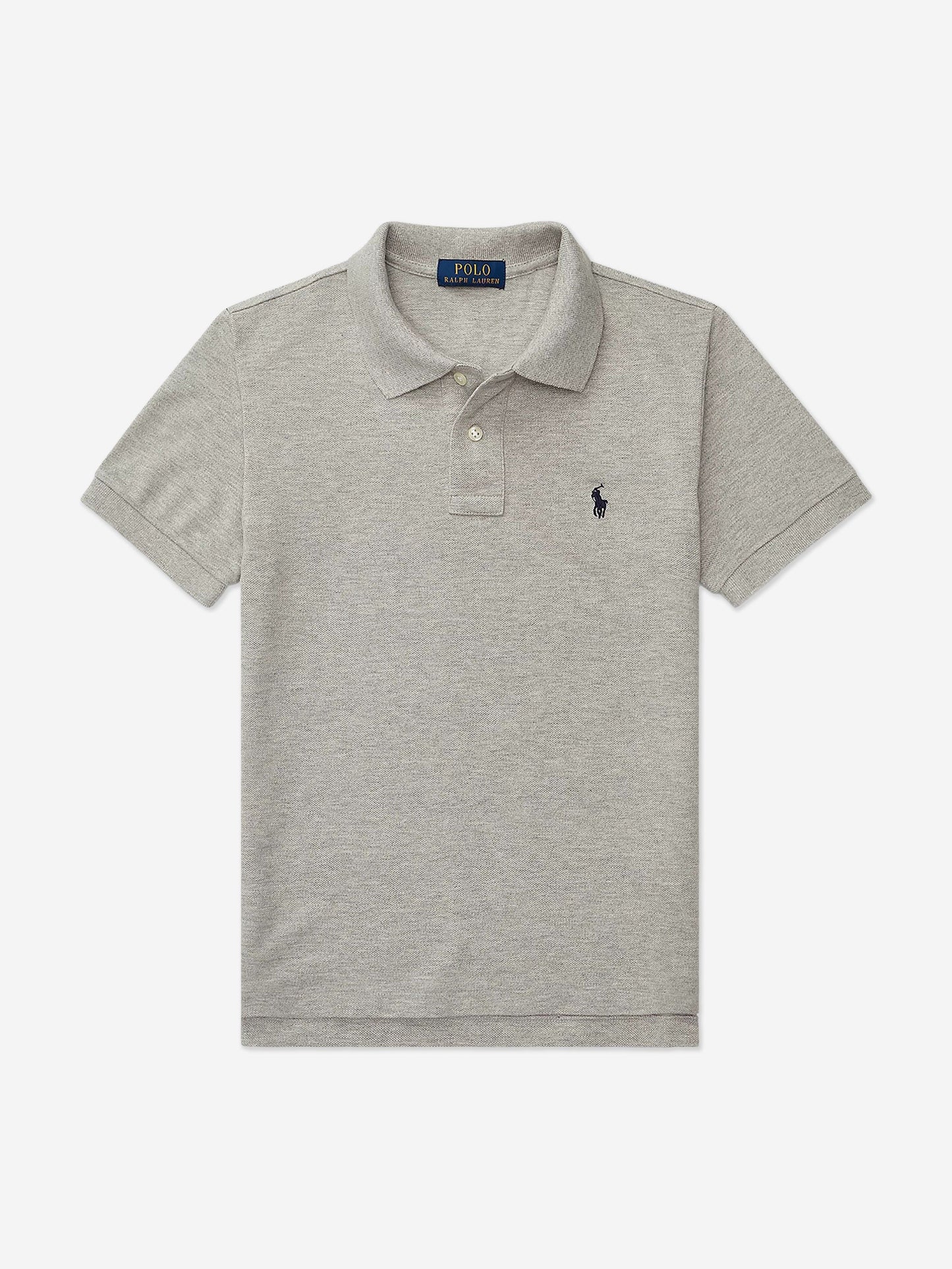 Ralph Lauren 男童灰色徽标 Polo 衫