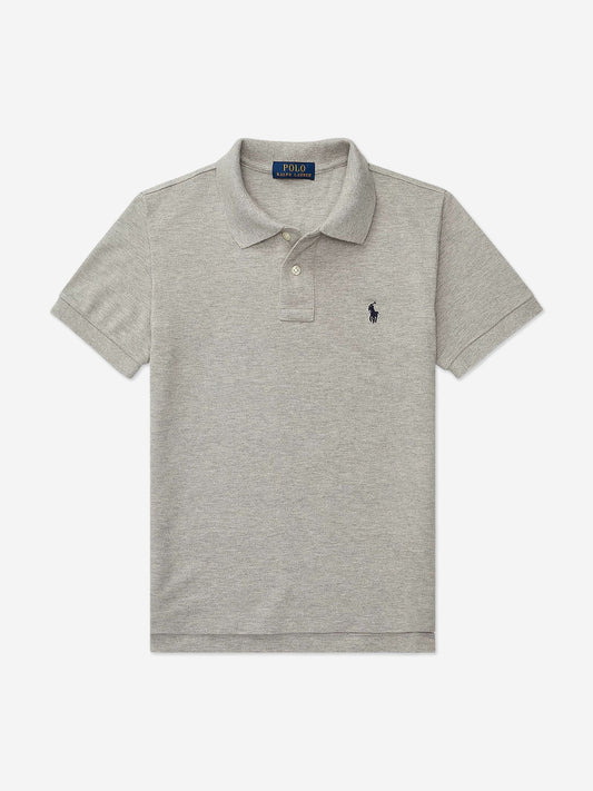 Ralph Lauren 男童灰色徽标 Polo 衫