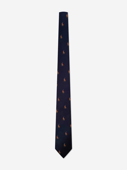 Ralph Lauren 男童真丝 Polo 领带（海军蓝）