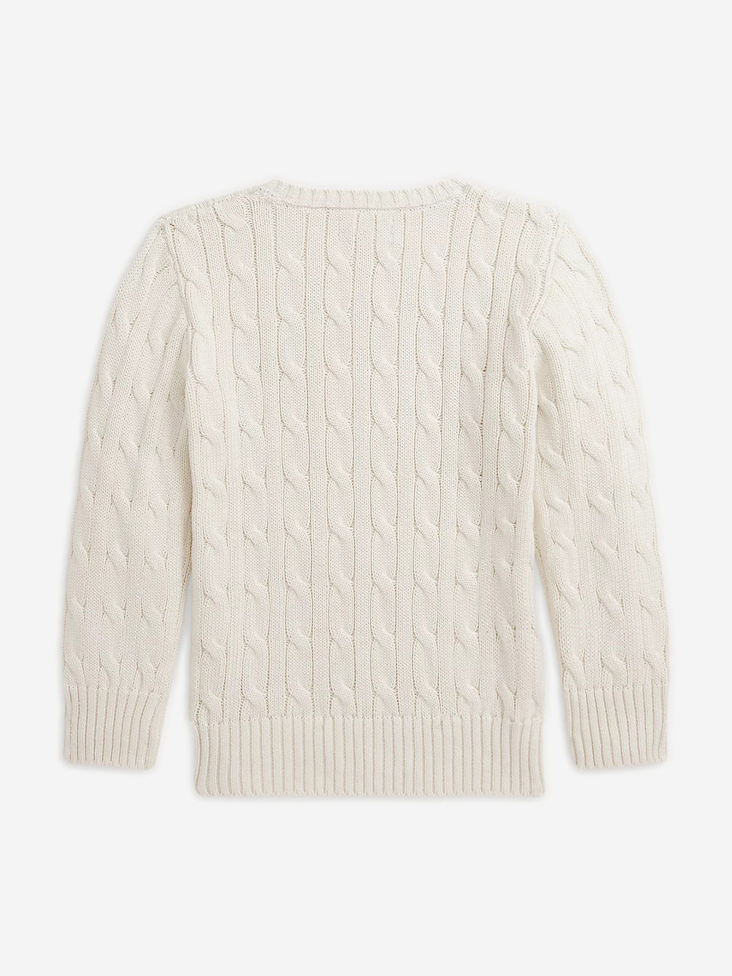 Ralph Lauren 男童象牙色粗针织套衫