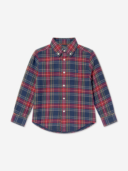 Ralph Lauren Boys Plaid Shirt in Multicolour