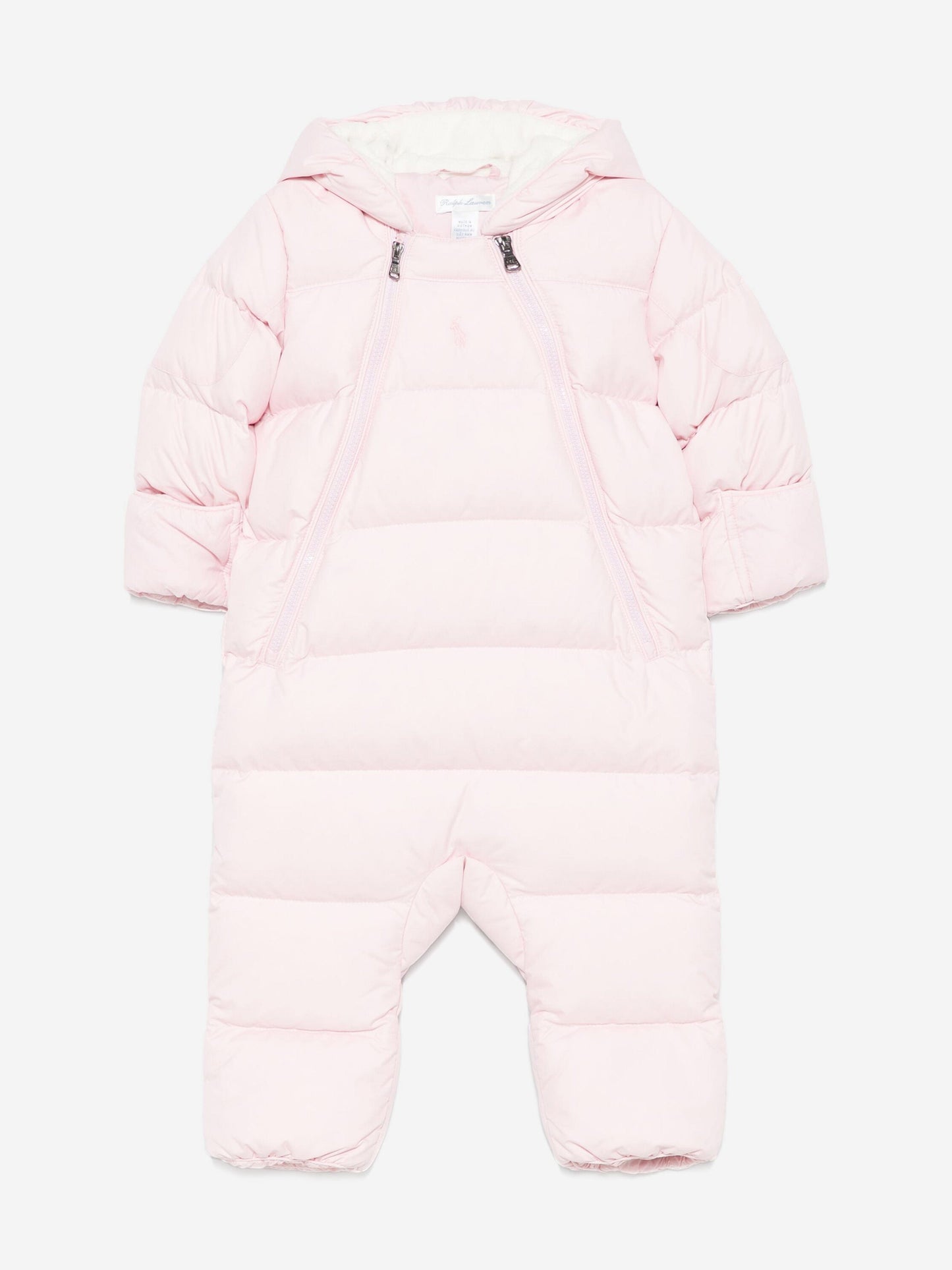 Ralph Lauren Baby Girls Ripstop Snowsuit in Pink