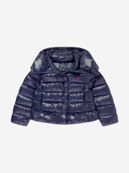 Ralph Lauren Girls Down Padded Jacket in Navy