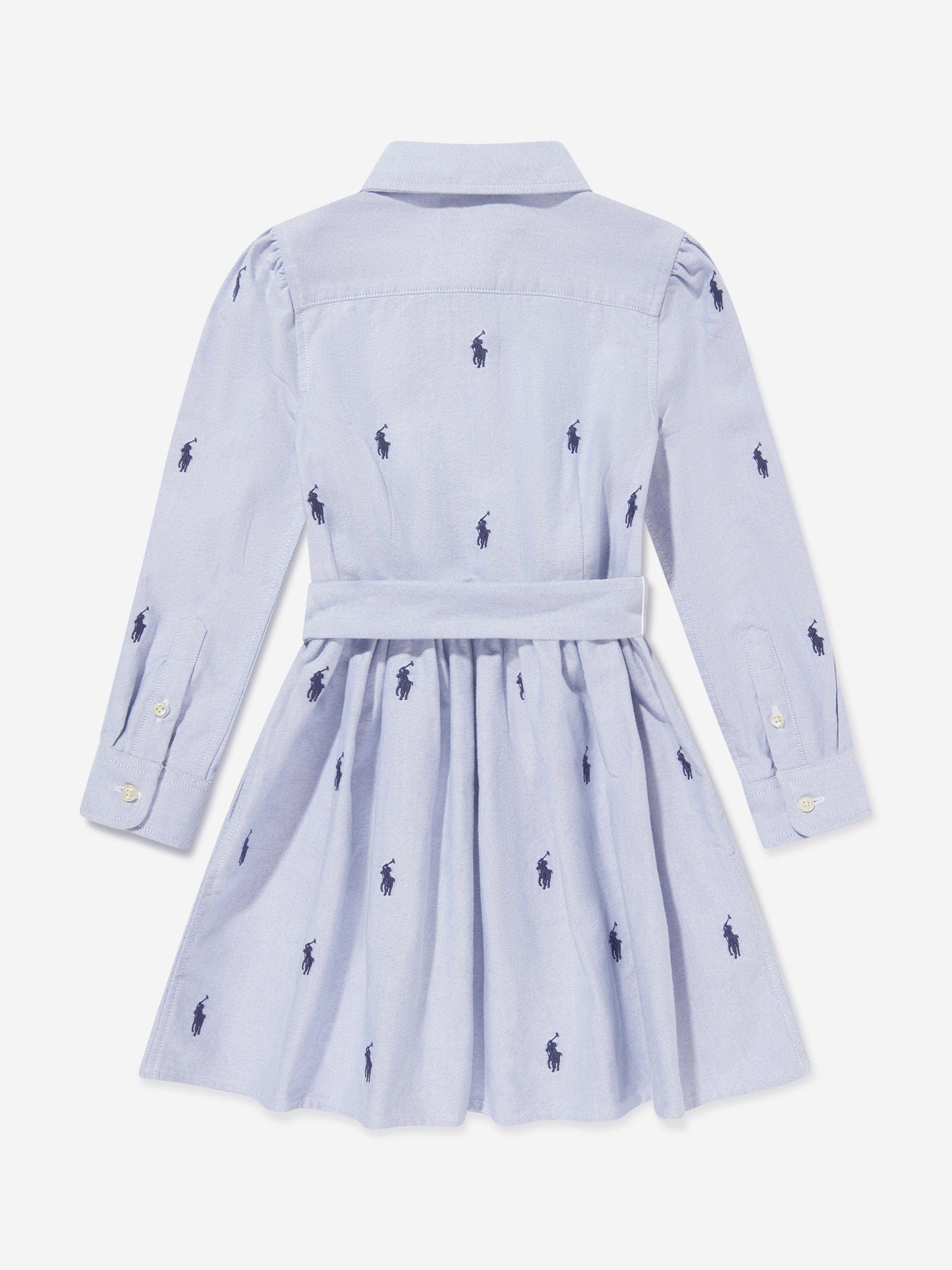 Ralph Lauren Girls Classic Oxford Shirt Dress in Blue