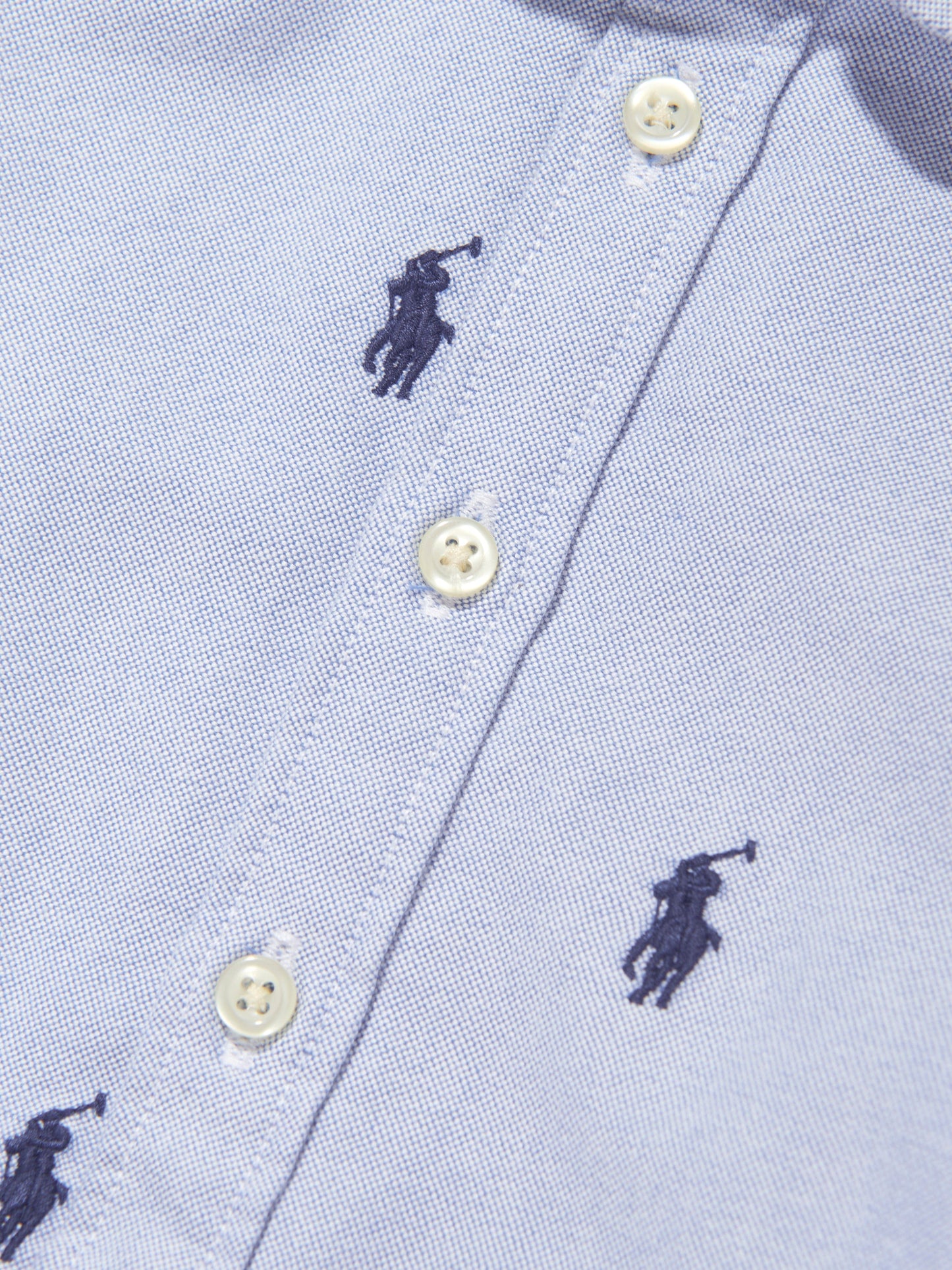 Ralph Lauren Girls Classic Oxford Shirt Dress in Blue