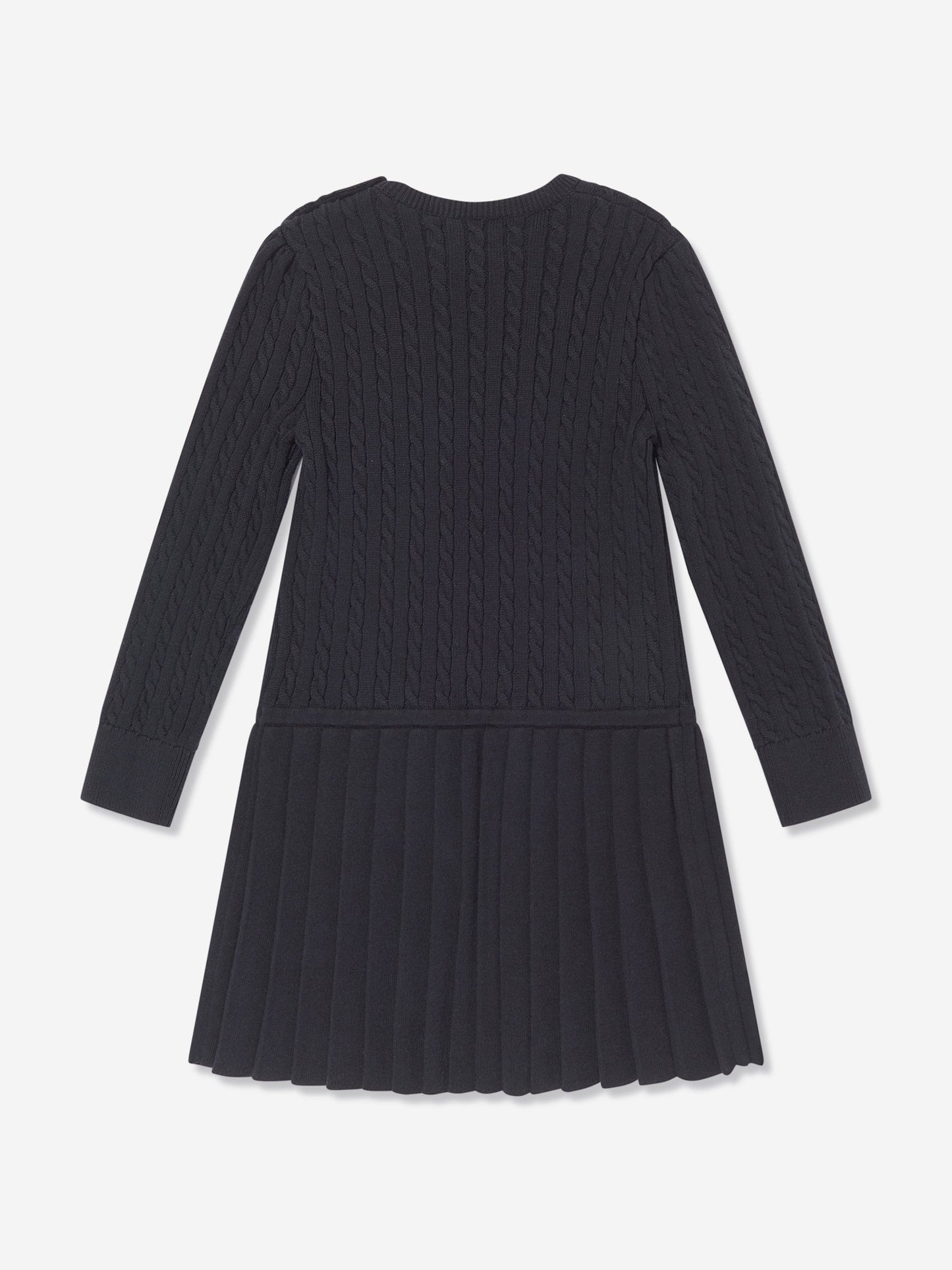 Ralph Lauren Girls Mini Cable Dress in Navy