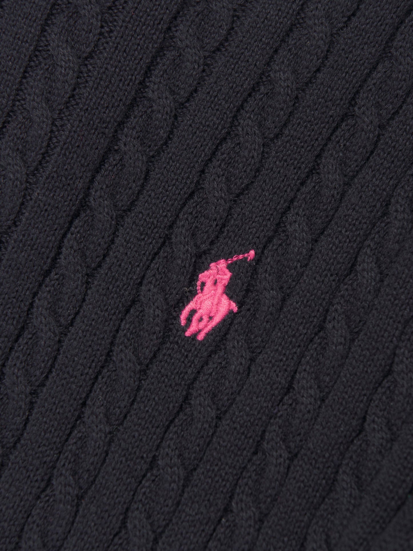 Ralph Lauren Girls Mini Cable Dress in Navy