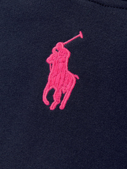 Ralph Lauren Girls Colourblock Hoodie in Navy