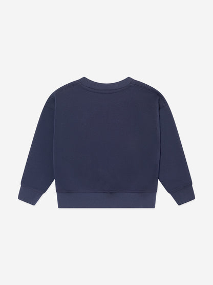 Ralph Lauren Girls Polo Sweatshirt in Navy