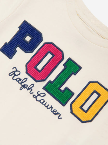 Ralph Lauren 女童白色 Polo T 恤