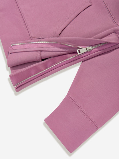 Ralph Lauren Girls Half Zip Tech Sweatshirt in Purple