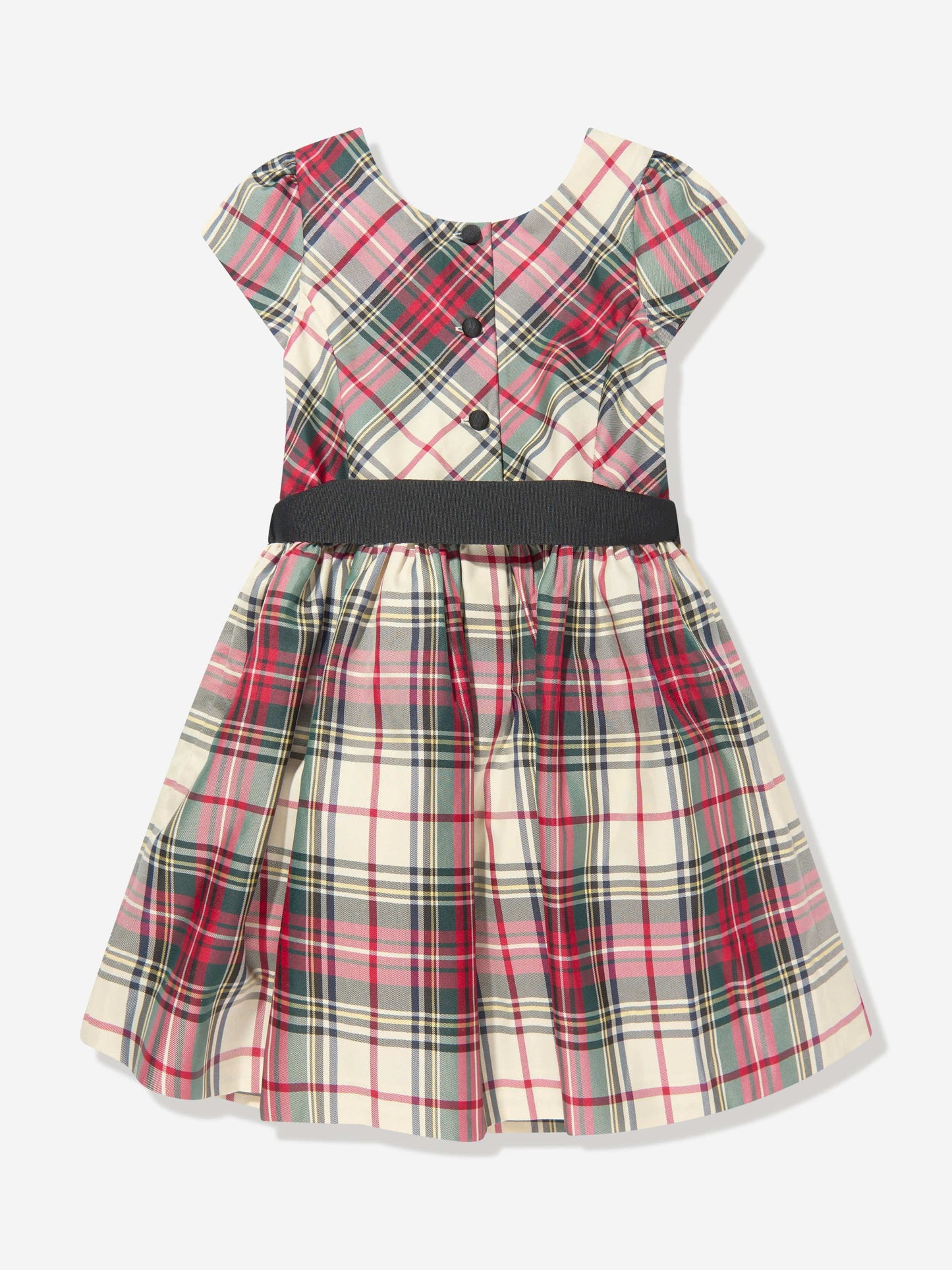 Ralph Lauren Girls Plaid Taffeta Dress in Multicolour