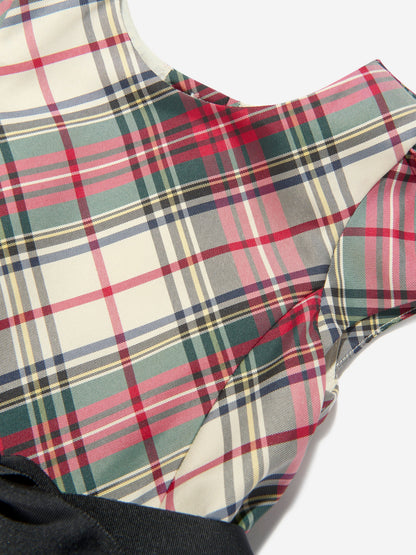 Ralph Lauren Girls Plaid Taffeta Dress in Multicolour