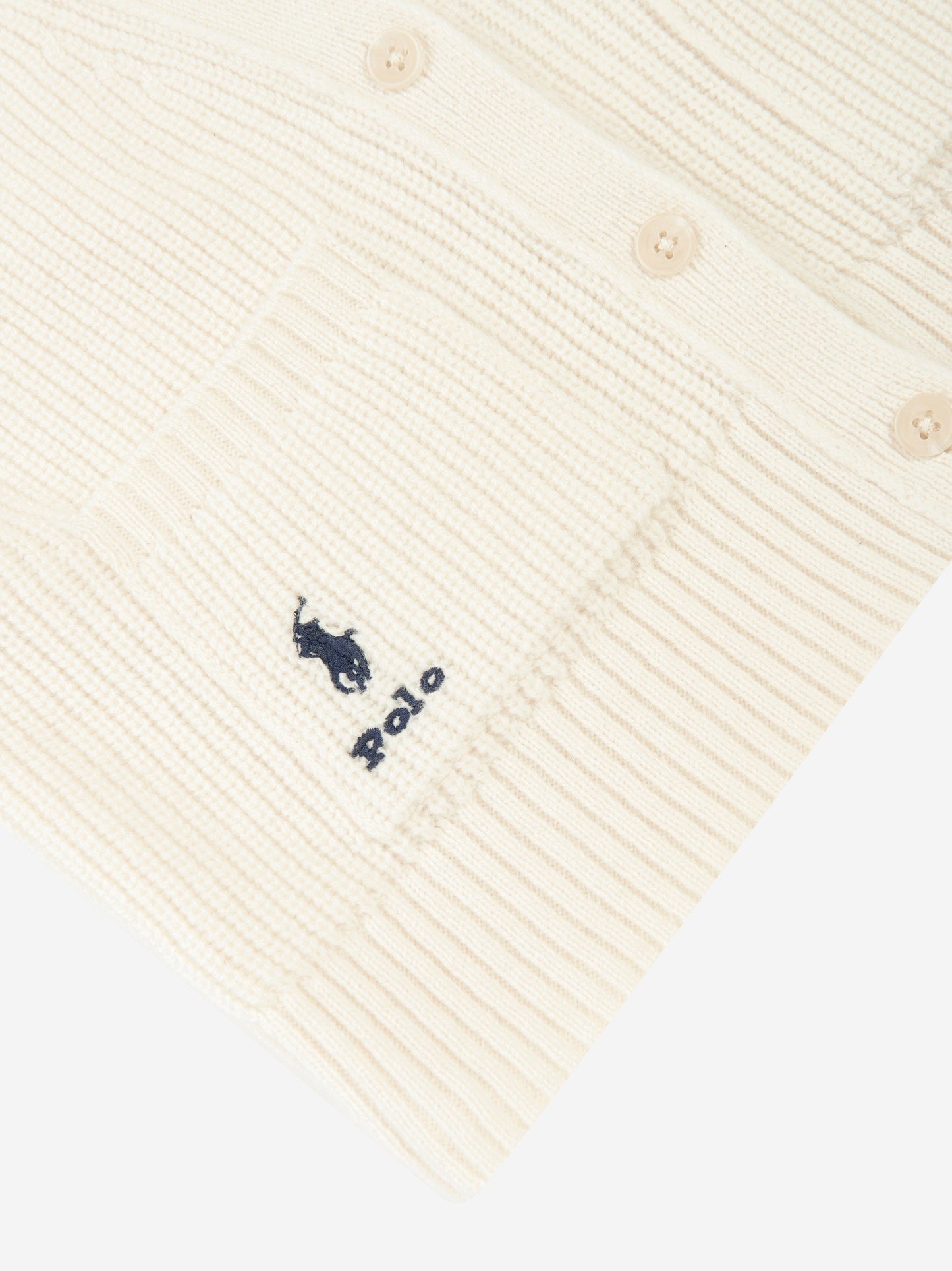 Ralph Lauren 女童羊毛和羊绒开衫（象牙色）
