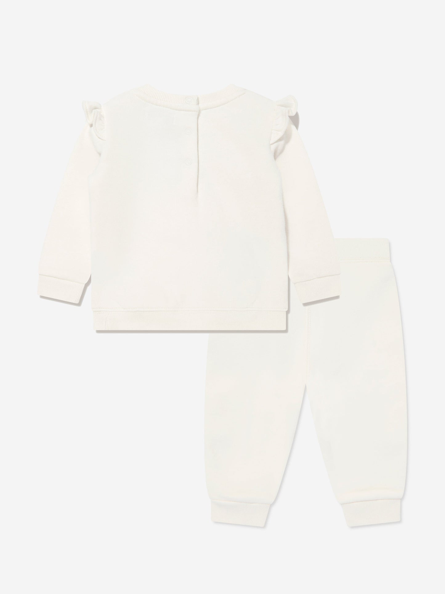 Ralph Lauren Baby Girls Bear Tracksuit in Ivory