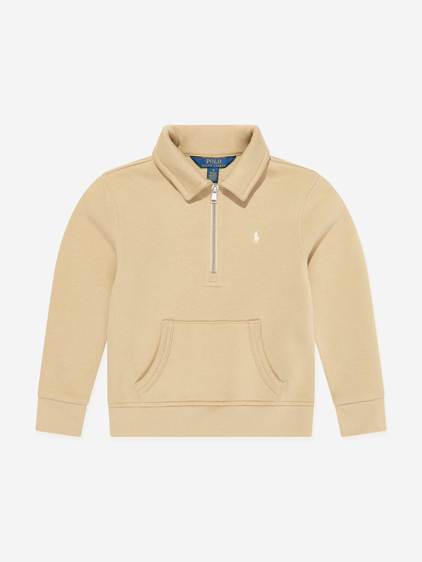 Ralph Lauren 男童半拉链运动衫（米色）