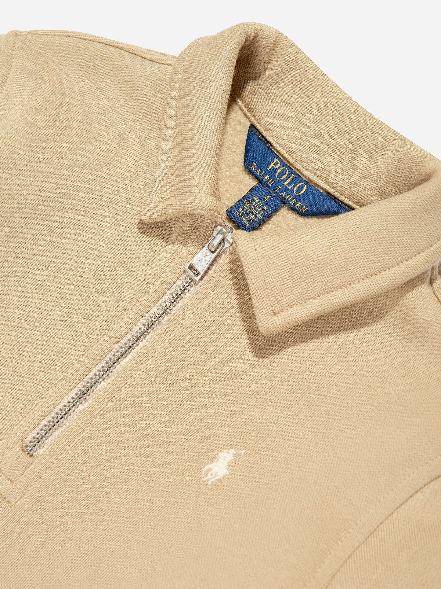 Ralph Lauren 男童半拉链运动衫（米色）