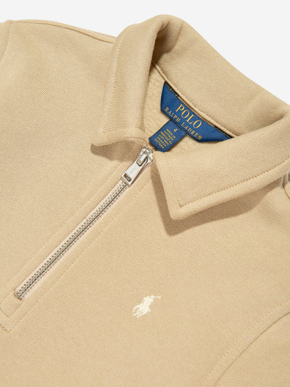 Ralph Lauren 男童半拉链运动衫（米色）