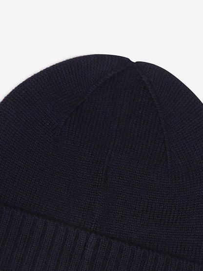 Ralph Lauren Boys Merino Wool Beanie Hat in Navy