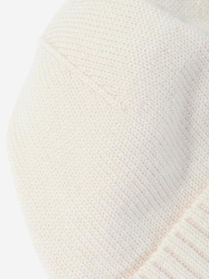 Ralph Lauren Boys Merino Wool Beanie Hat in Ivory