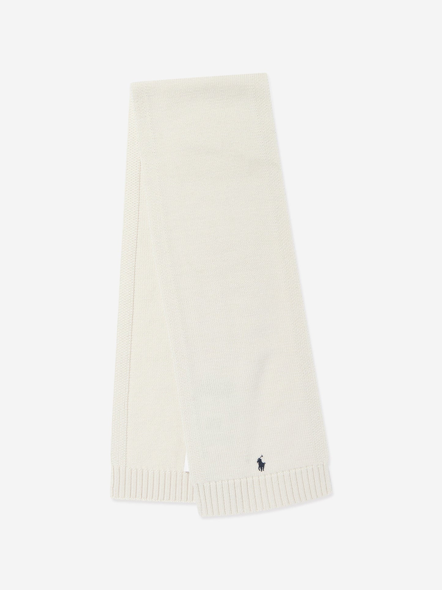 Ralph Lauren Boys Merino Wool Scarf in Ivory